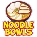 Signmission Noodle Bwls Decal Concession Stand Food Truck Sticker, 24" x 10", D-DC-24 Noodle Bwls19 D-DC-24 Noodle Bwls19